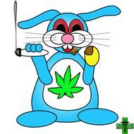 Stoned Easter Bunny