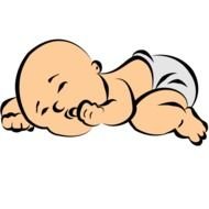 Sleeping Baby Clip Art N25