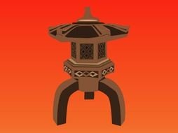 Buddhist Temple Clip Art drawing