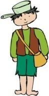 Johnny Appleseed Clip Art drawing