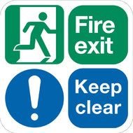 Keep Clear Fire Exits
