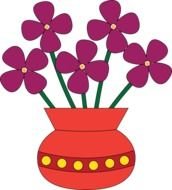 Vase With Flowers Clip Art