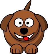 Laughing Dog in a graphic representation