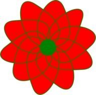 Flower Christmas By Simpletutorialsnet With Red And