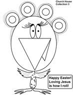 Christian Easter Coloring Pages drawing