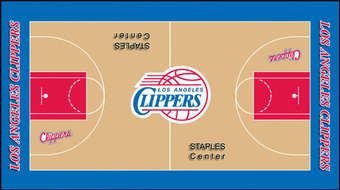 Los Angeles Clippers Court, drawing