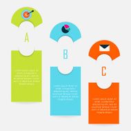 Abstract business info graphics template with icons