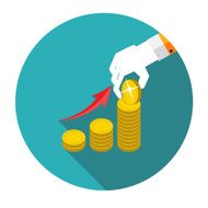 Money Flat Design Concept Vector Illustration