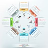 Modern infographics options banner