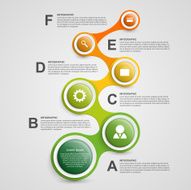 Abstract infographic in the form of metabolic Design elements
