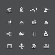 Finance icons vector