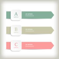 Infographic design template Business concept with 3 options