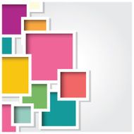Abstract 3d square background colorful tiles geometric vector illustration