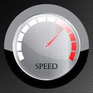 speedometer web flat icon