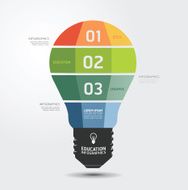 Modern Design light Minimal style infographic template