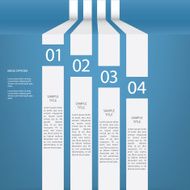 Infographics menu vector design with four options
