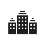 Office Building icon on a white background