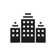 Office Building icon on a white background