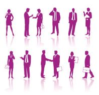 Business people silhouettes