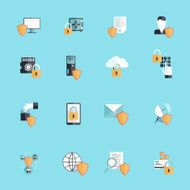 Information Security Icon Flat
