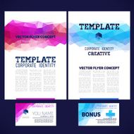 Abstract vector template design brochure