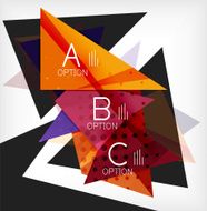 Infographic abstract background with options N3