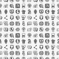 seamless doodle communication pattern N2