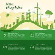 Creative stylish save ecological infographic layout