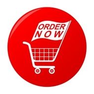 Buy Now Red Sticker Shopping Cart