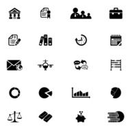 Business and finance icons set N2