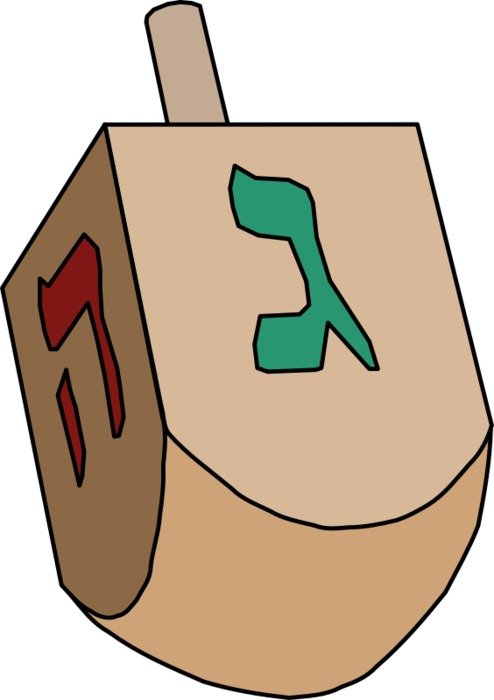 Simple Dreidel darwing