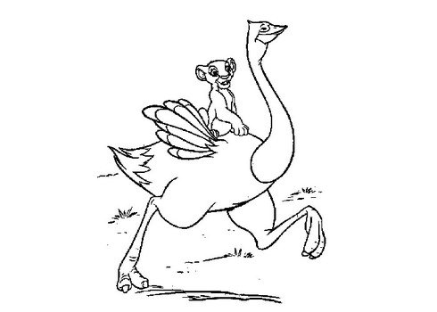 Baby Lion King Coloring Pages