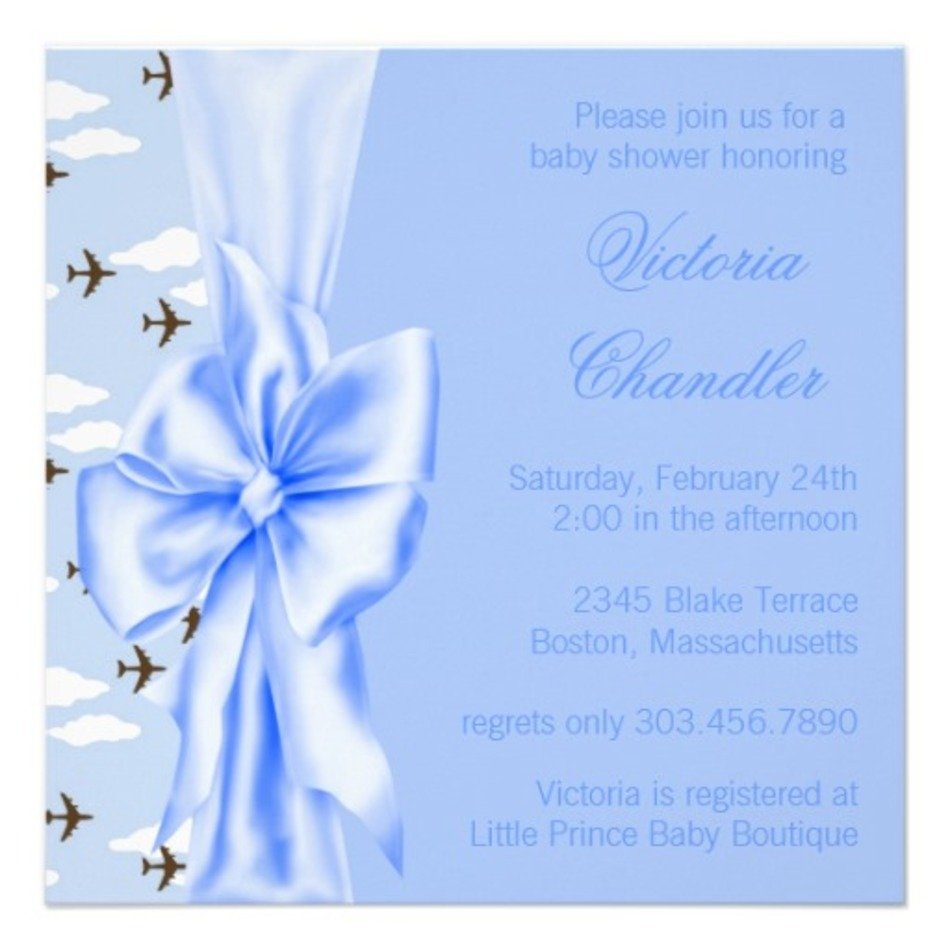 Boy Baby Shower Template