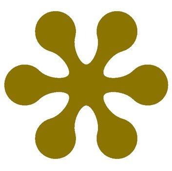 Gold Flower Clip Art N2