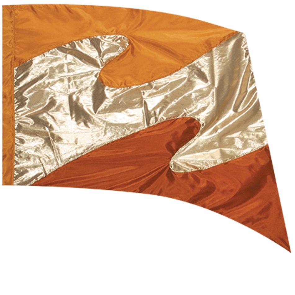 Colorful Flag of Crossed Twirling Baton