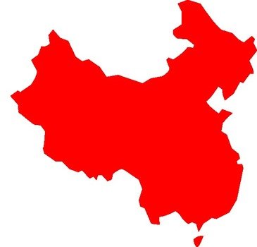 China Map Clip Art N12