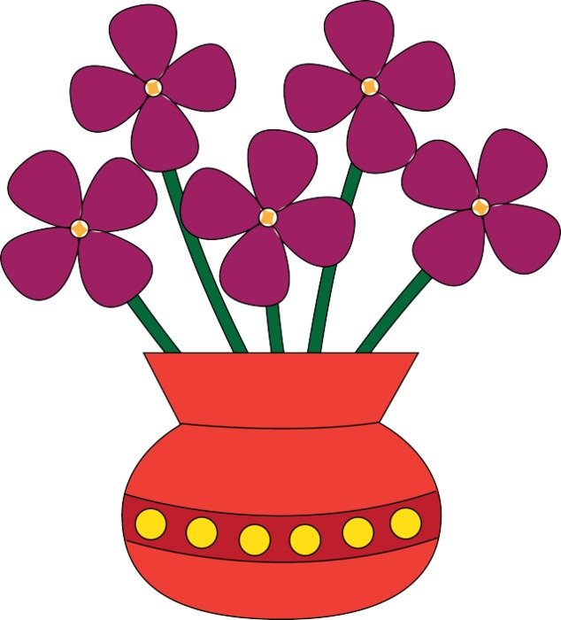 Vase With Flowers Clip Art