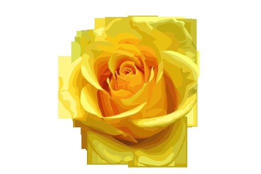 Single Yellow Rose N5