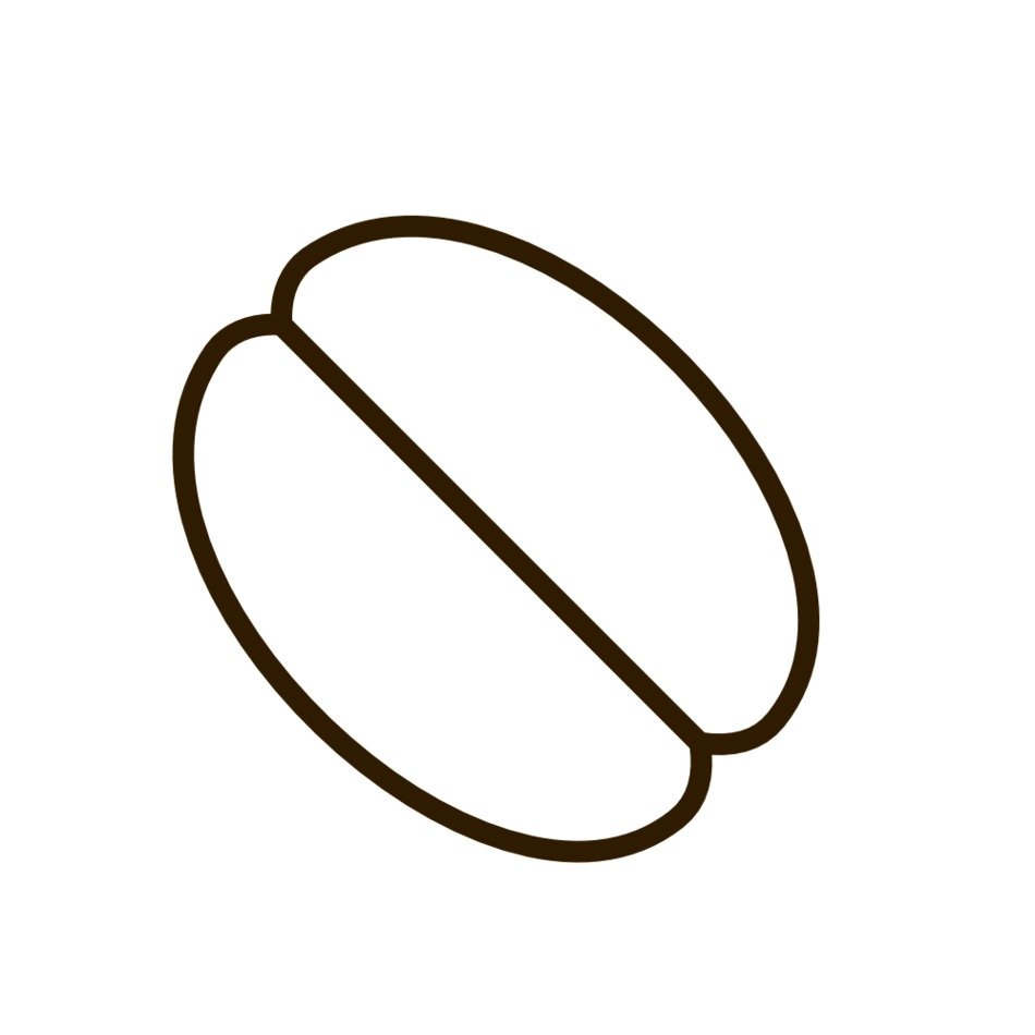 Clip Art Black And White Beans N8