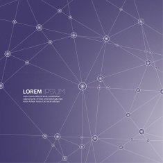 Abstract Background with transparent Mesh and glowing lines