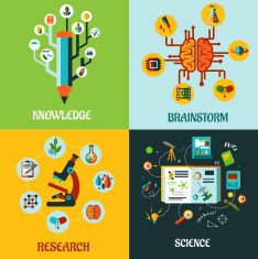 Research science and brainstorm flat concepts