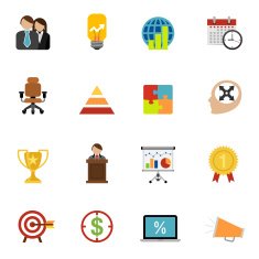 Flat Business icons
