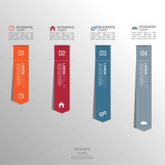 Multicolored paper stickers volume with numbers and signs