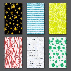 Vector creative cards templates