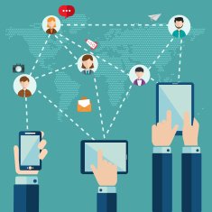 Worldwide communication concept