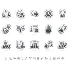 Teamwork Icon Set - Cloud Series