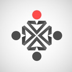 Vector icons of man Creative simple design