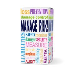 manage risk words on product box