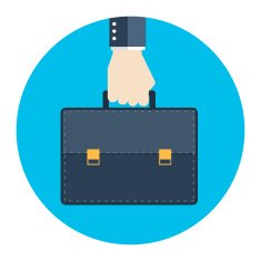 Portfolio Icon Flat style illustration