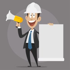 Character builder happy speaks in megaphone